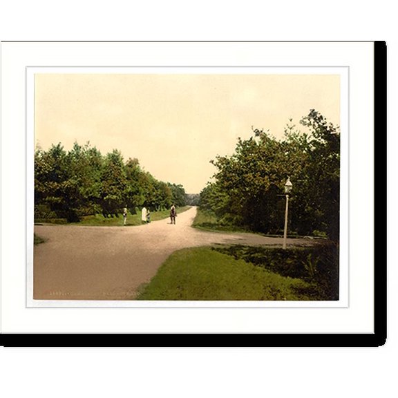 Historic Print, Bagshot Road Camberley England, 16" x 20"