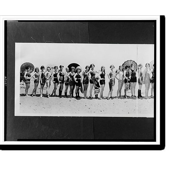 Historic Print, Balboa Bathing Parade, 1925, 16" x 20"