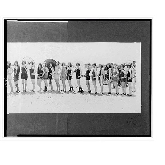 Historic Print, Balboa Bathing Parade, 1925 - 3, 18" x 24"