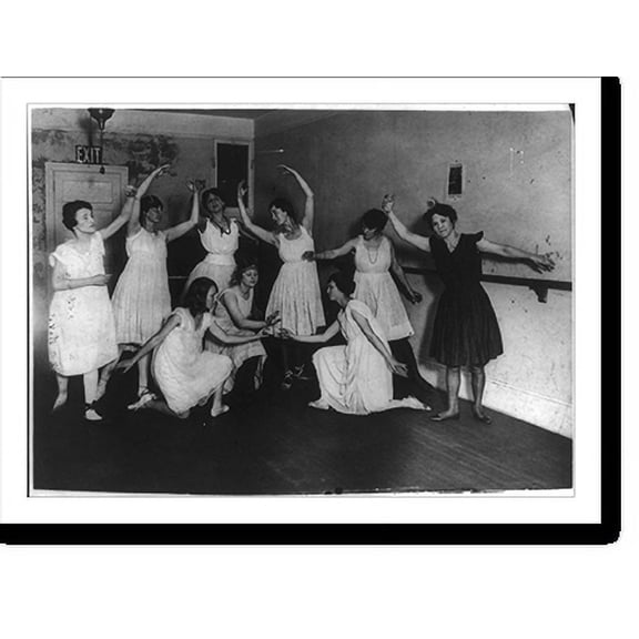 Historic Print, Ballet rehearsals, New York City, ca. 1916: Washington Square Players at Comedy Theatre, 41st St. near 6th Ave., 16" x 20"