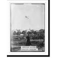 Historic Print, Balloon race, American balloon "Conqueror" bursting
