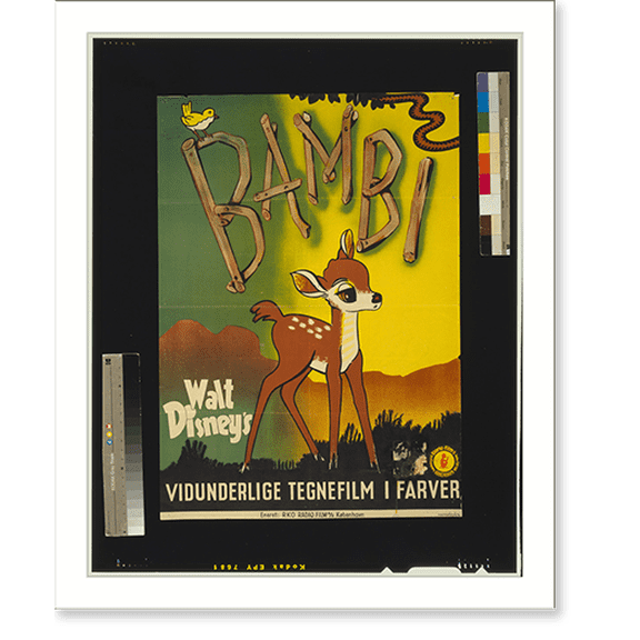 Historic Print, Bambi, 16" x 20"