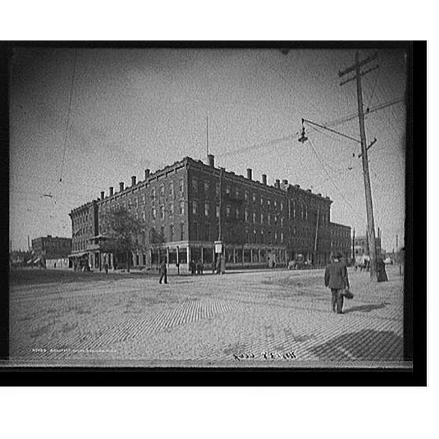 Historic Print, Bancroft House [Hotel], Saginaw, Mich., 16" x 20