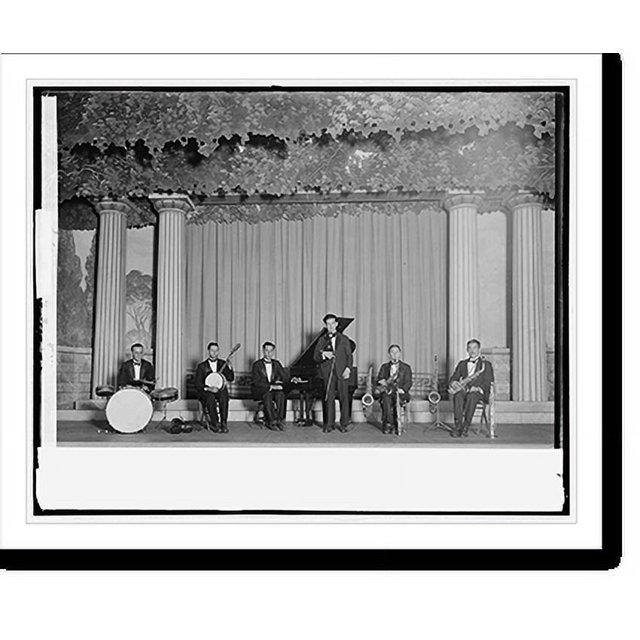 Historic Print, [Band on stage], 16" x 20"