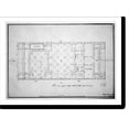 thumbnail image 1 of Historic Print, [Bank building (2nd Bank of the United States"), Philadelphia, Pennsylvania. Cellar story plan]", 18" x 24", 1 of 3