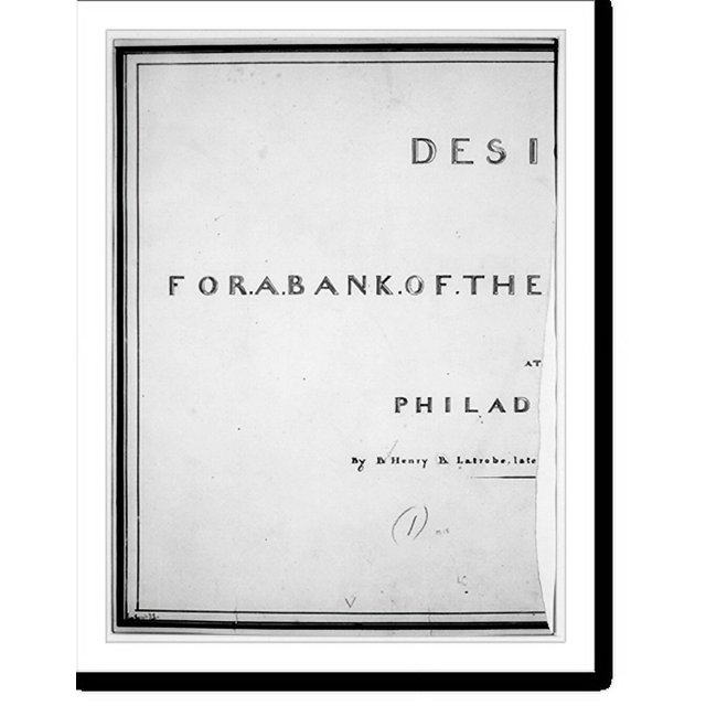 Historic Print, [Bank building (2nd Bank of the United States