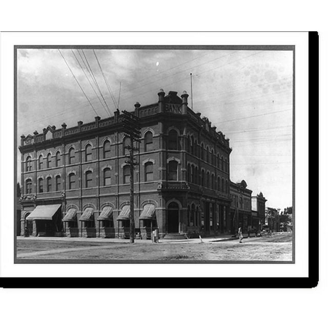 Historic Print, [Bank building exteriors in Logan, Utah], 16" x 20