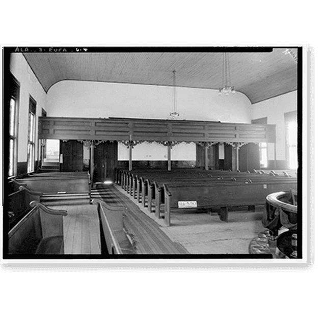 Historic Print, Baptist Church, 234 South Van Buren Street, Eufaula