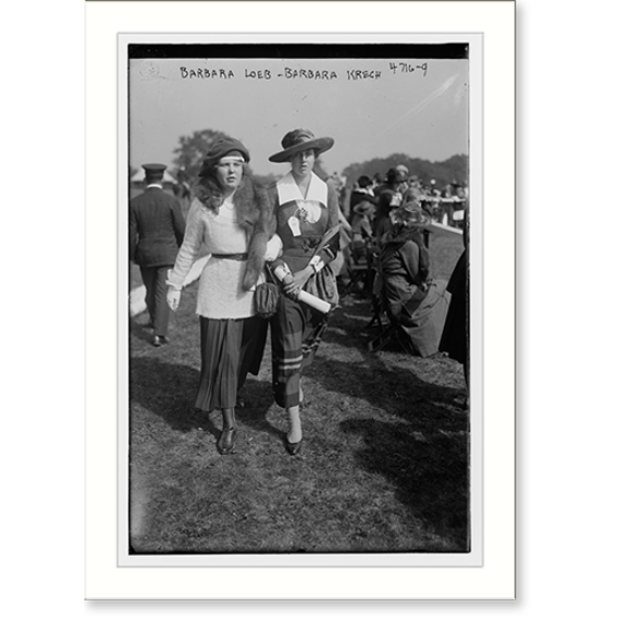 Historic Print, Barbara Loeb & Barbara Krech, 16" x 20"