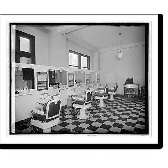 Historic Print, Barber shop, Investment Bldg., 16" x 20"