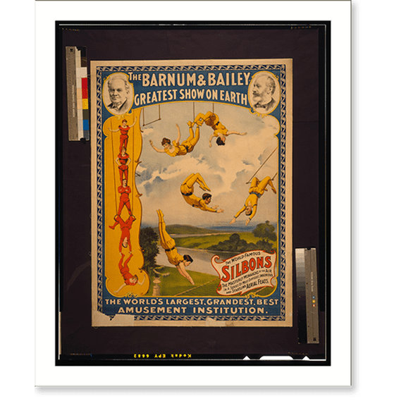Historic Print, The Barnum & Bailey greatest show on earth The world's largest, grandest, best amusement institution.The Strobridge Lith. Co., Cinti & New York. - 2, 16" x 20"