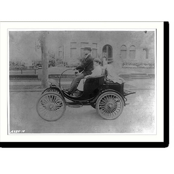 Historic Print, [Barrett Electrical automobile], 18" x 24"