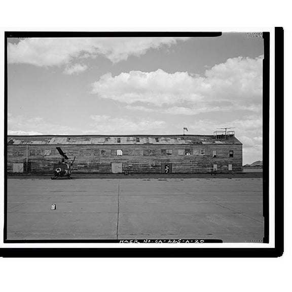 Historic Print, Barstow-Daggett Airport, Hangar Shed No. 4, 39500 National Trails Highway, Daggett vicinity, San Bernardino County, CA - 20, 18" x 24"