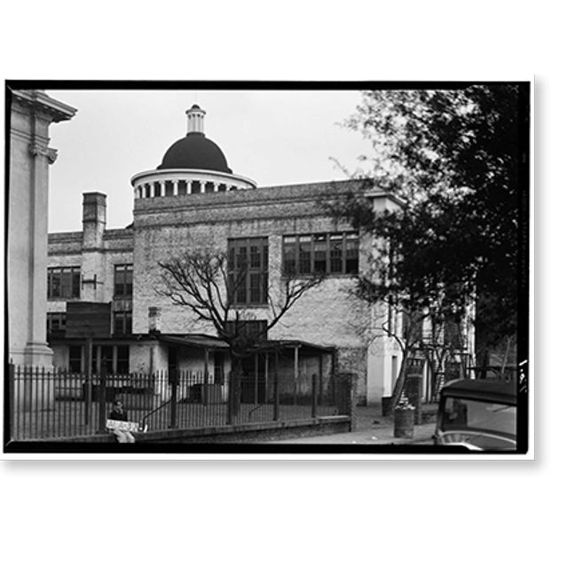 Historic Print, Barton Academy, Government Street, Mobile, Mobile