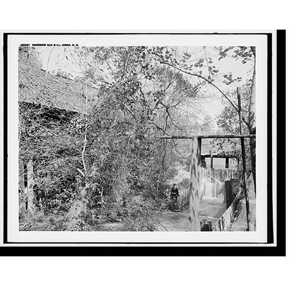 Historic Print, Barton's old mill, Aiken, S.C., 16" x 20"