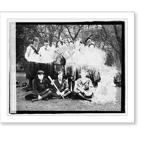 Historic Print, Baseball team war risk, 16" x 20"