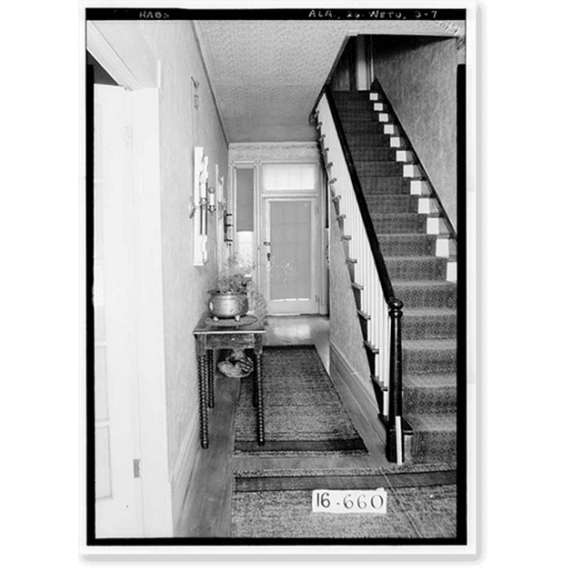 Historic Print, BatesJesse House, 311 Government Street, Wetumpka