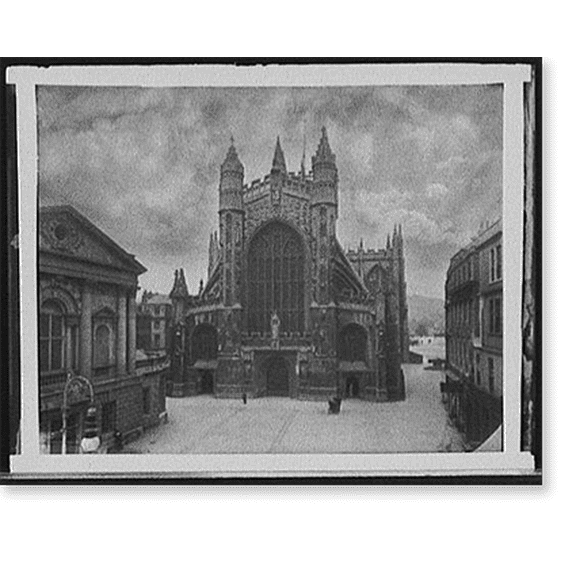 Historic Print, [Bath Abbey cathedral, England], 16" x 20"