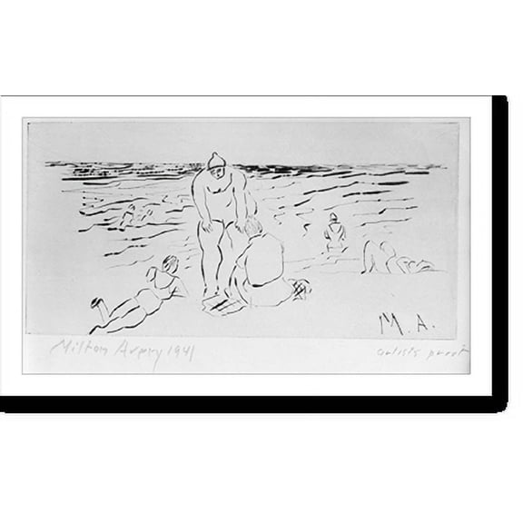 Historic Print, Bathers, 18" x 24"