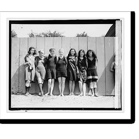 Historic Print, Bathing Beach, 1920, 18" x 24"