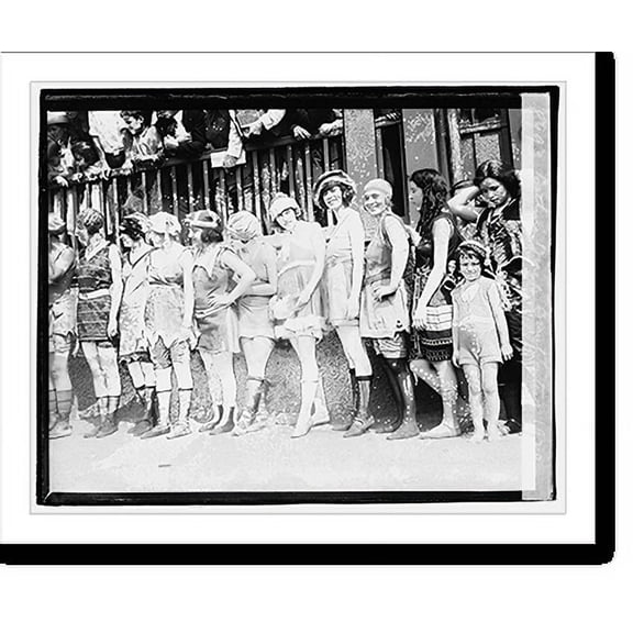 Historic Print, Bathing beach beauty contest, 1920 - 2, 16" x 20"