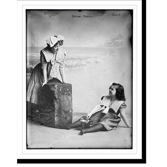 Historic Print, Bathing dresses, 16" x 20"