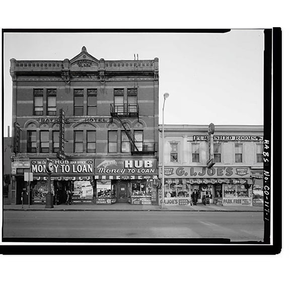 Historic Print, Batione Block, 1720 Larimer Street, Denver, Denver County, CO, 16" x 20"