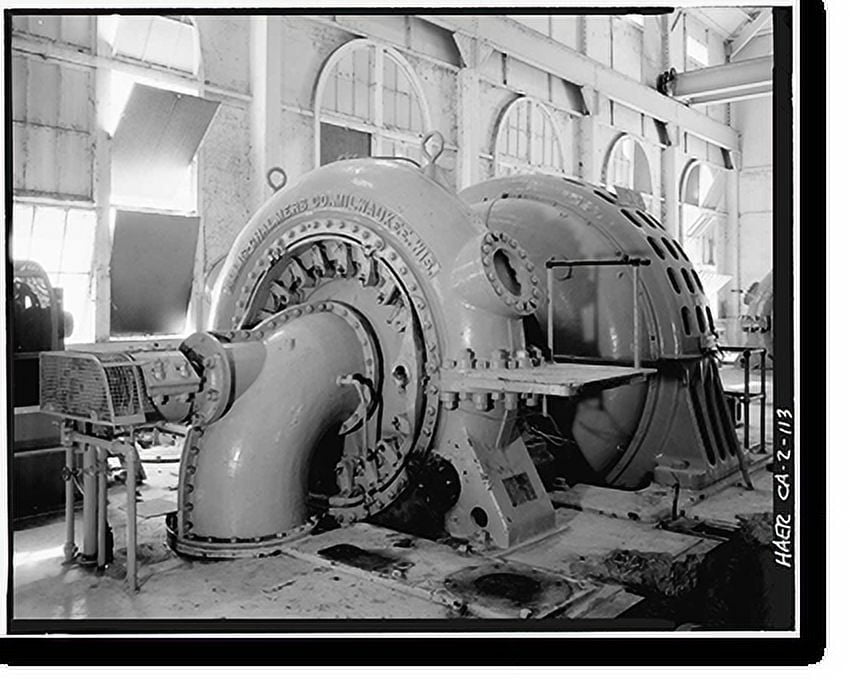 Historic Print, Battle Creek Hydroelectric System, Battle Creek