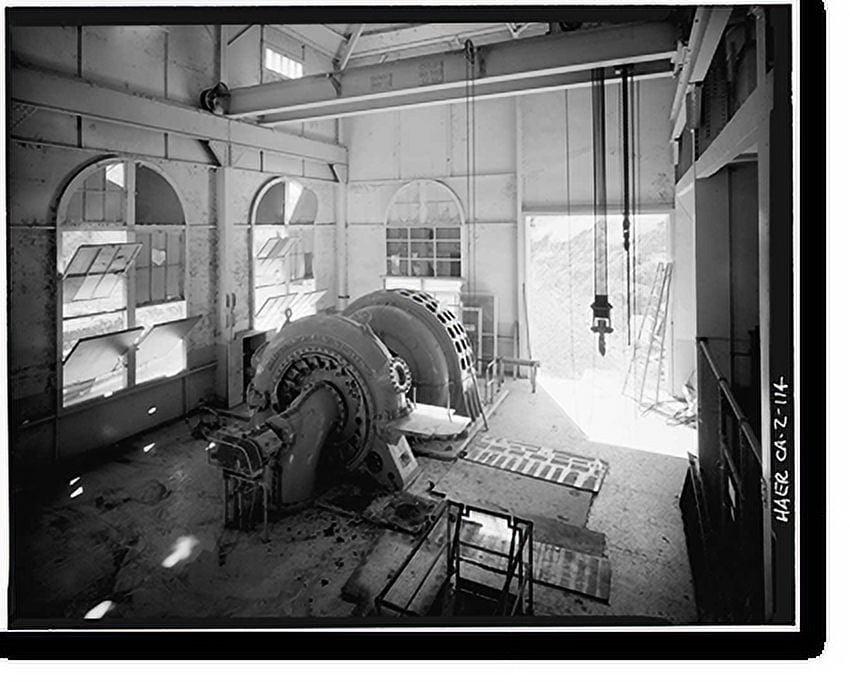 Historic Print, Battle Creek Hydroelectric System, Battle Creek