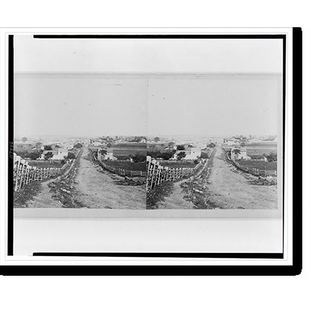 Historic Print, Battlefield of Gettysburg Northern portion of