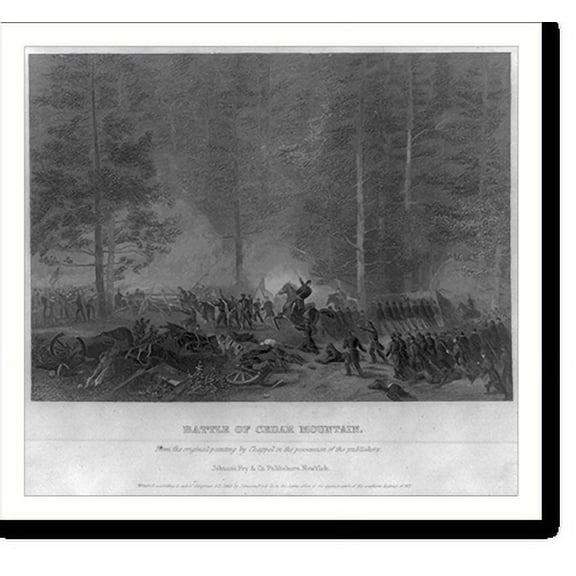 Historic Print, Battle of Cedar Mountain, 16" x 20"