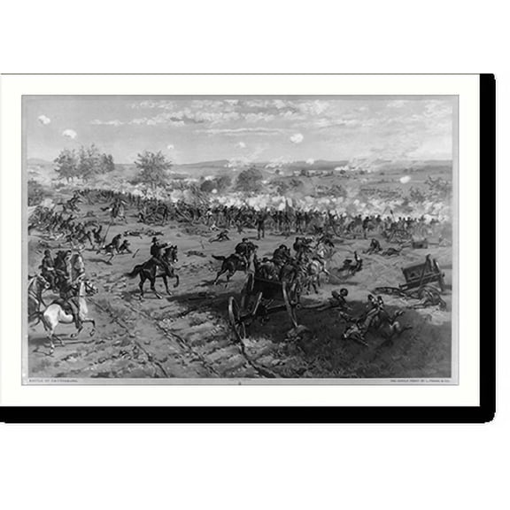 Historic Print, Battle of Gettysburg, 18" x 24"