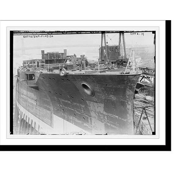 Historic Print, Battleship "Florida" - 2, 16" x 20"