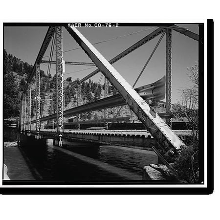 Historic Print, Baxterville Bridge, Spanning Rio Grande River at Masonic Park Drive, South Fork vicinity, Rio Grande County, CO - 2, 16" x 20"