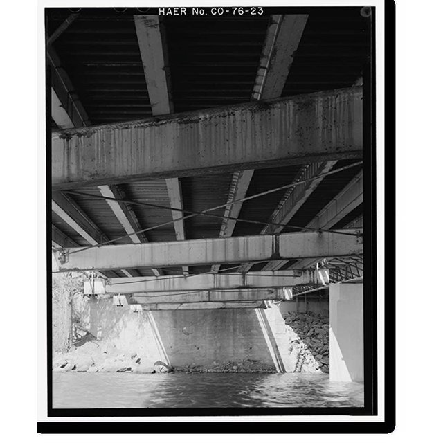 Historic Print, Baxterville Bridge, Spanning Rio Grande River at