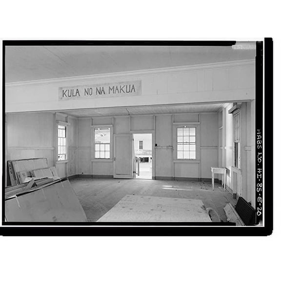 Historic Print, Bay View Home, Old Kitchen, Moloka'i Island, Kalaupapa, Kalawao County, HI - 20, 18" x 24"