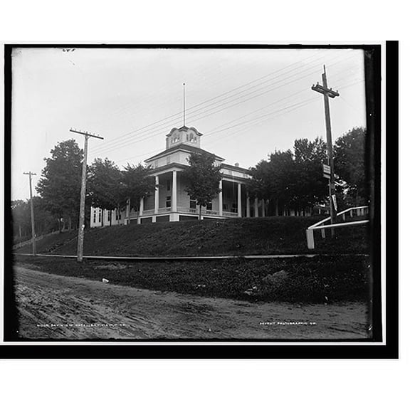 Historic Print, Bay View Hotel, Bay View, Mich. - 2, 16" x 20"