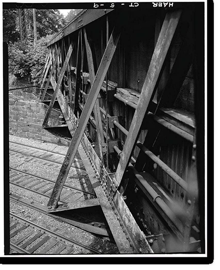Historic Print, Beachside Avenue Bridge, Westport, Fairfield County, CT