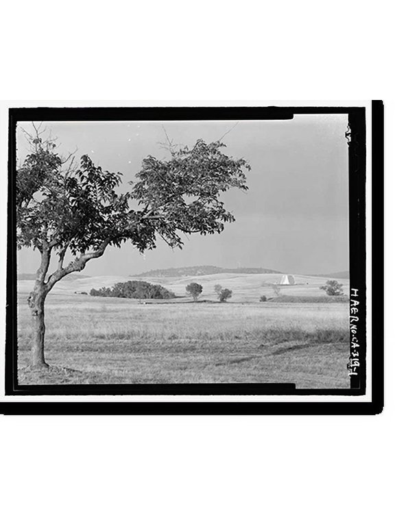 Historic Print, Beale Air Force Base, Perimeter Acquisition Vehicle Entry Phased-Array Warning System, End of Spencer Paul Road, north of Warren Shingle, Marysville vicinity, Yuba Count...18" x 24"