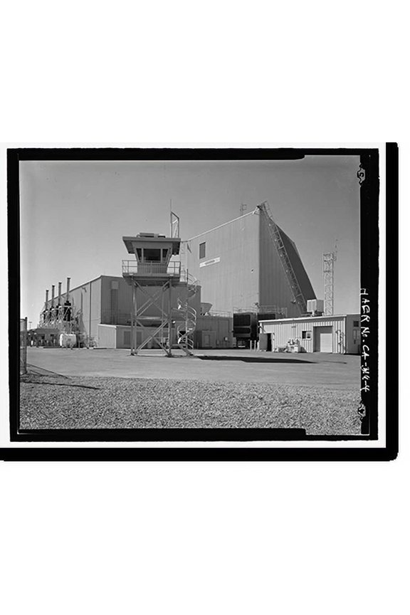 Historic Print, Beale Air Force Base, Perimeter Acquisition Vehicle Entry Phased-Array Warning System, End of Spencer Paul Road, north of Warren Shingle, Marysville vicinity, Yuba Count…16" x 20"