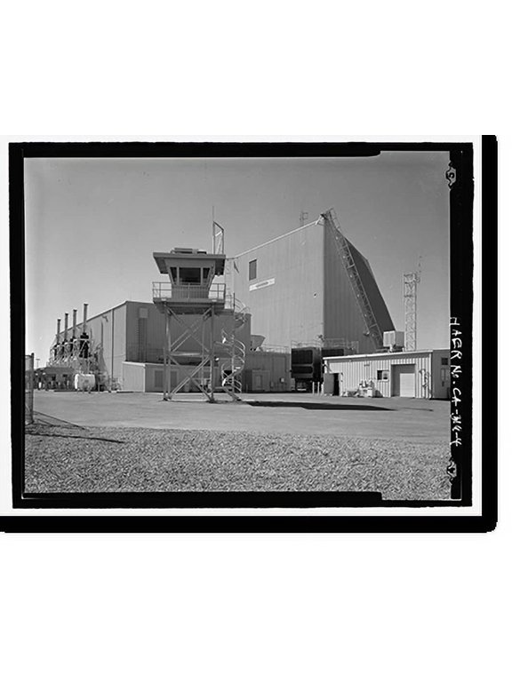 Historic Print, Beale Air Force Base, Perimeter Acquisition Vehicle Entry Phased-Array Warning System, End of Spencer Paul Road, north of Warren Shingle, Marysville vicinity, Yuba Count...18" x 24"