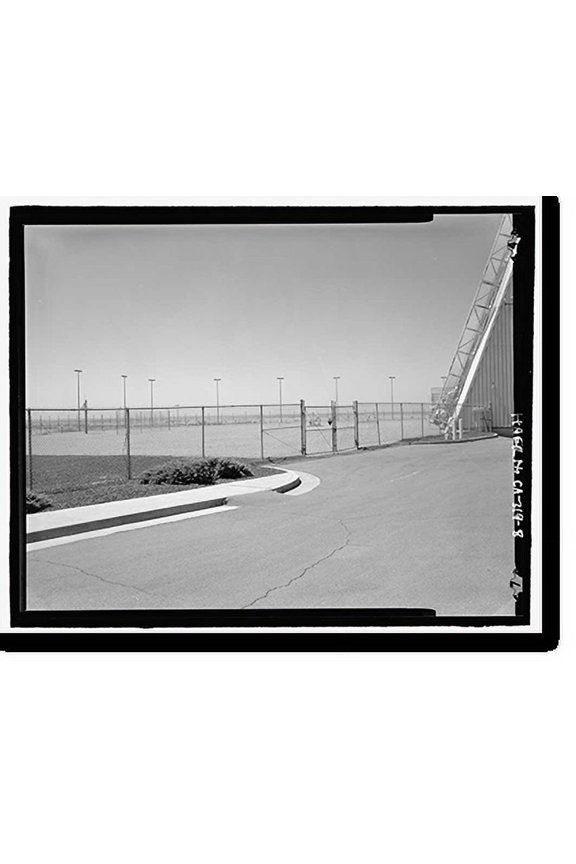 Historic Print, Beale Air Force Base, Perimeter Acquisition Vehicle Entry Phased-Array Warning System, End of Spencer Paul Road, north of Warren Shingle, Marysville vicinity, Yuba Count...18" x 24"