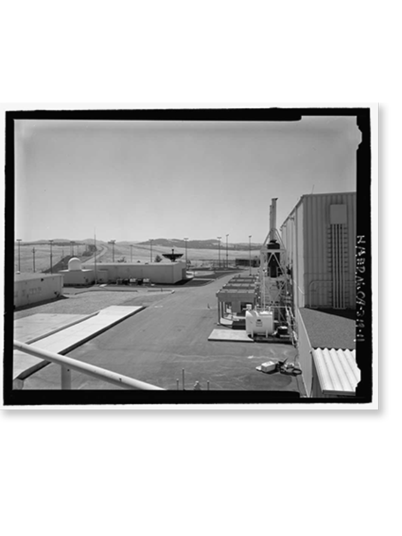 Historic Print, Beale Air Force Base, Perimeter Acquisition Vehicle Entry Phased-Array Warning System, End of Spencer Paul Road, north of Warren Shingle, Marysville vicinity, Yuba Count...18" x 24"