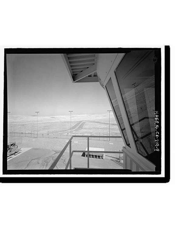 Historic Print, Beale Air Force Base, Perimeter Acquisition Vehicle Entry Phased-Array Warning System, End of Spencer Paul Road, north of Warren Shingle, Marysville vicinity, Yuba Count...18" x 24"