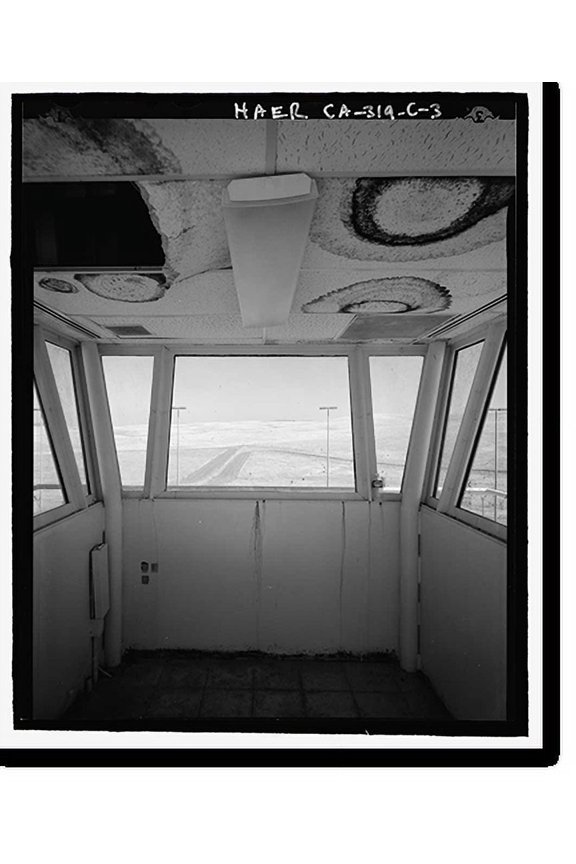 Historic Print, Beale Air Force Base, Perimeter Acquisition Vehicle Entry Phased-Array Warning System, Guard Tower, End of Spencer Paul Road, north of Warren Shingle, Marysville vicinit…16" x 20"