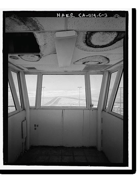 Historic Print, Beale Air Force Base, Perimeter Acquisition Vehicle Entry Phased-Array Warning System, Guard Tower, End of Spencer Paul Road, north of Warren Shingle, Marysville vicinit...18" x 24"