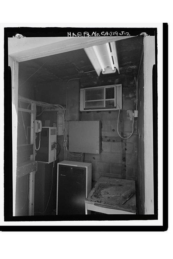 Historic Print, Beale Air Force Base, Perimeter Acquisition Vehicle Entry Phased-Array Warning System, Microwave Equipment Building, End of Spencer Paul Road, north of Warren Shingle, M…16" x 20"