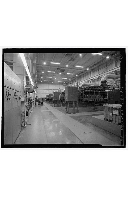 Historic Print, Beale Air Force Base, Perimeter Acquisition Vehicle Entry Phased-Array Warning System, Power Plant, End of Spencer Paul Road, north of Warren Shingle, Marysville vicinit…16" x 20"