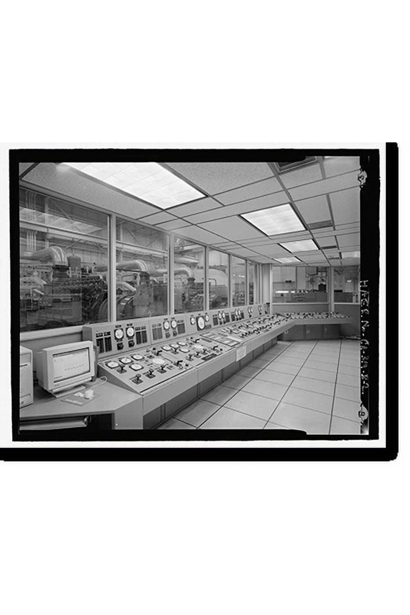 Historic Print, Beale Air Force Base, Perimeter Acquisition Vehicle Entry Phased-Array Warning System, Power Plant, End of Spencer Paul Road, north of Warren Shingle, Marysville vicinit...18" x 24"