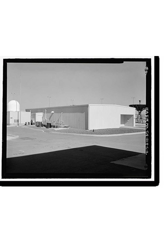 Historic Print, Beale Air Force Base, Perimeter Acquisition Vehicle Entry Phased-Array Warning System, Satellite Communications Terminal, End of Spencer Paul Road, north of Warren Shing…16" x 20"